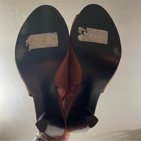 All Saints Open Toe High Heel Sandals Booties Size 10 - Picture 9 of 12